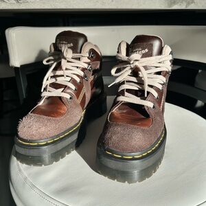 Dr. Martens Brown Combat & Moto Boots size 8